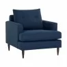 Sunpan Laurel Armchair Liv Indigo - Front Side Angle - Sunpan Laurel Armchair Liv Indigo - Front Side Angle