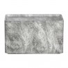 Sunpan Liza Side Table Marble-Look Grey - Front Angle