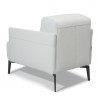 Bellini Modern Living Eros Accent Chair Leather DARK GREY CAT 35. COL 35607, LIGHT GREY CAT 35. COL 35602, PAVONE CAT 35. COL 35615, WHITE CAT 35. COL 35612, Back Angle