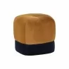 Sunpan Esti Ottoman in Gold Sky-Abbington Navy - Front Side Angle - Sunpan Esti Ottoman in Gold Sky-Abbington Navy - Front Side Angle