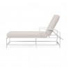 Bristol Chaise in Canvas Natural w/ Self Welt - Side Angle