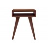Greenington Azara Tiger End Table, Sable - Front Side Angle
