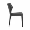 Sunpan James Stackable Dining Chair in City Grey - Set of Two - Side Angle - Sunpan James Stackable Dining Chair in City Grey - Set of Two - Side Angle