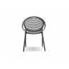 Gravely Arm Chair Grey Polypropylene - Front
