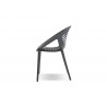 Gravely Arm Chair Grey Polypropylene - Side