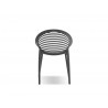 Gravely Arm Chair Grey Polypropylene - Back