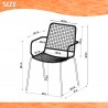International Home Miami Amazonia - Dining Chair - Dimensions