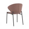 Sunpan Eric Dining Chair in Abbington Blush Purple - Set of Two - Back Side Angle