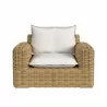 Sunset West Playa Oversized Club Chair in Soothe Pearl with Flange Welt - Front - Sunset West Playa Oversized Club Chair in Soothe Pearl with Flange Welt - Front