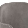 Sunpan Hensley Dining Armchair in Dawn Grey - Closeup Top Angle