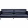 Sunpan Rogers Sofa Cortina Ink Leather - Front Angle - Sunpan Rogers Sofa Cortina Ink Leather - Front Angle