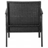 Manhattan Comfort Noli Steel Rattan 3-Piece Patio Conversation Set with Cushions Chair Bottom - Manhattan Comfort Noli Steel Rattan 3-Piece Patio Conversation Set with Cushions Chair Bottom