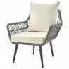 Manhattan Comfort Cannes Rope Wicker 3-Piece Patio Conversation Set with Cushions in Cream Front - Manhattan Comfort Cannes Rope Wicker 3-Piece Patio Conversation Set with Cushions in Cream Front