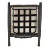 Manhattan Comfort Furttuo Steel Rattan Outdoor Rocking Chair with Cushions in Cream Bottom