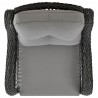 Manhattan Comfort Fruttuo Swivel Steel Rattan 3-Piece Patio Conversation Set with Cushions in Grey Top