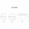 Manhattan Comfort Nightingdale Black 7-Piece Rattan Outdoor Dining Set  - Manhattan Comfort Nightingdale Black 7-Piece Rattan Outdoor Dining Set 