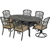 Bridgetown 7-Piece Dining Set - With Dining and Swivel Chair