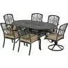 Bridgetown 7-Piece Dining Set - With Dining and Swivel Chair - Bridgetown 7-Piece Dining Set - With Dining and Swivel Chair
