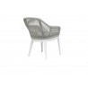 Miami Dining Chair in Echo Ash w/ Self Welt - Back Side Angle