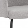 Sunpan Hensley Dining Armchair in Mina Warm Grey - Seat Closeup Angle