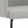 Sunpan Hensley Dining Armchair in Mina Warm Grey - Seat Closeup Angle - Sunpan Hensley Dining Armchair in Mina Warm Grey - Seat Closeup Angle