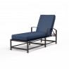 La Jolla Chaise in Spectrum Indigo w/ Self Welt - Front Side Angle