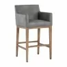 Sunpan Lionel Barstool - Bravo Metal - Front Side Angle - Sunpan Lionel Barstool - Bravo Metal - Front Side Angle