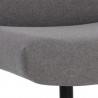 Sunpan Karson Swivel Lounge Chair in Charcoal Grey - Seat Closeup Angle