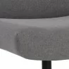 Sunpan Karson Swivel Lounge Chair in Charcoal Grey - Seat Closeup Angle - Sunpan Karson Swivel Lounge Chair in Charcoal Grey - Seat Closeup Angle