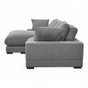 Moe's Home Collection PLUNGE SECTIONAL ANTHRACITE - Left Side Angle