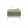 DecoScapes Oliver Loveseat - Side with Dimension