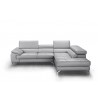 J&M Furniture Olivia Premium Leather Sectional In Left / Right Facing Chaise 002