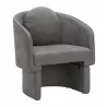 Olya Accent Chair Truffle in Gray- front view 2 - Olya Accent Chair Truffle in Gray- front view 2