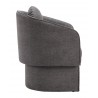 Olya Accent Chair Truffle in Gray- side view 1