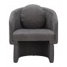 Olya Accent Chair Truffle in Gray- front view 1