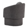 Olya Accent Chair Truffle in Gray- side view 2