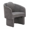 Olya Accent Chair Truffle in Gray- front view 3