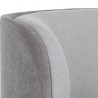 Sunpan Jaclyn Modular Left Armchair in Egypt Light Grey-Danny Medium Grey - Closeup Top Angle