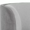 Sunpan Jaclyn Modular Left Armchair in Egypt Light Grey-Danny Medium Grey - Closeup Top Angle - Sunpan Jaclyn Modular Left Armchair in Egypt Light Grey-Danny Medium Grey - Closeup Top Angle