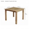 Bahama 35-inch Square Table- dimension - Bahama 35-inch Square Table- dimension