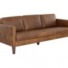 Sunpan Karmelo Sofa Cognac Leather - Front Side Angle