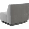 Sunpan Jaclyn Modular Armless Chair in Egypt Light Grey-Danny Medium Grey - Back Side Angle - Sunpan Jaclyn Modular Armless Chair in Egypt Light Grey-Danny Medium Grey - Back Side Angle