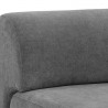 Sunpan Harmony Modular Armless Chair in Danny Dark Grey - Closeup Top Angle
