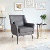 Zuo Modern Ontario Accent Chair Vintage Black- Lifestyle