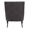 Zuo Modern Ontario Accent Chair Vintage Black- Back View