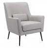 Zuo Modern Ontario Accent Chair Vintage Gray- Angled View