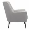 Zuo Modern Ontario Accent Chair Vintage Gray- Side View - Zuo Modern Ontario Accent Chair Vintage Gray- Side View