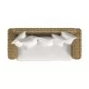 Sunset West Playa Loveseat in Soothe Pearl w/ Flange Welt Top - Sunset West Playa Loveseat in Soothe Pearl w/ Flange Welt Top