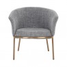 Sunpan Nadine Lounge Chair Chacha Grey - Front Angle