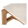 Moe's Home Collection Harbor Desk in Natural Oak - Closeup Side Top Edge Angle